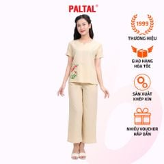 Set đồ bộ nữ kiểu quần dài tay ngắn Linen 383p 3357