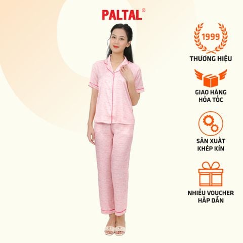 Set đồ bộ nữ kiểu quần dài tay ngắn pijama 263p 3383