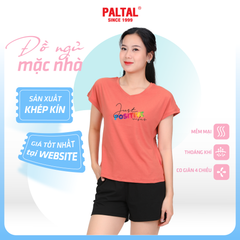 Set đồ bộ nữ kiểu quần đùi tay liền chất cotton siêu mát 025p 5223