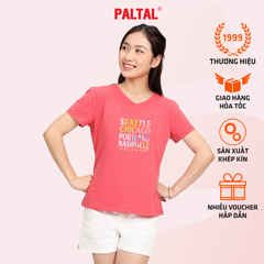 Áo thun nữ tay ngắn Form Suông Cổ Tim chất cotton siêu mát 190p 0325