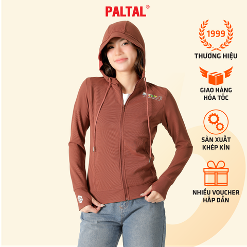 Áo khoác có nón nữ chống nắng, chống UV chất silk kim cương 611p 1345