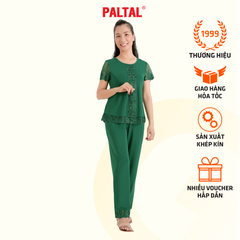 Set đồ bộ nữ kiểu quần dài tay ngắn chất thun lạnh siêu bền 013p 6075