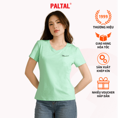 Áo thun nữ cổ tim tay ngắn chất cotton siêu mát co dãn 4 chiều  020p 0366