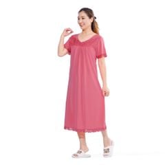 Áo ngủ, Váy ngủ tay ngắn chất thun lạnh siêu bền 012p 8034