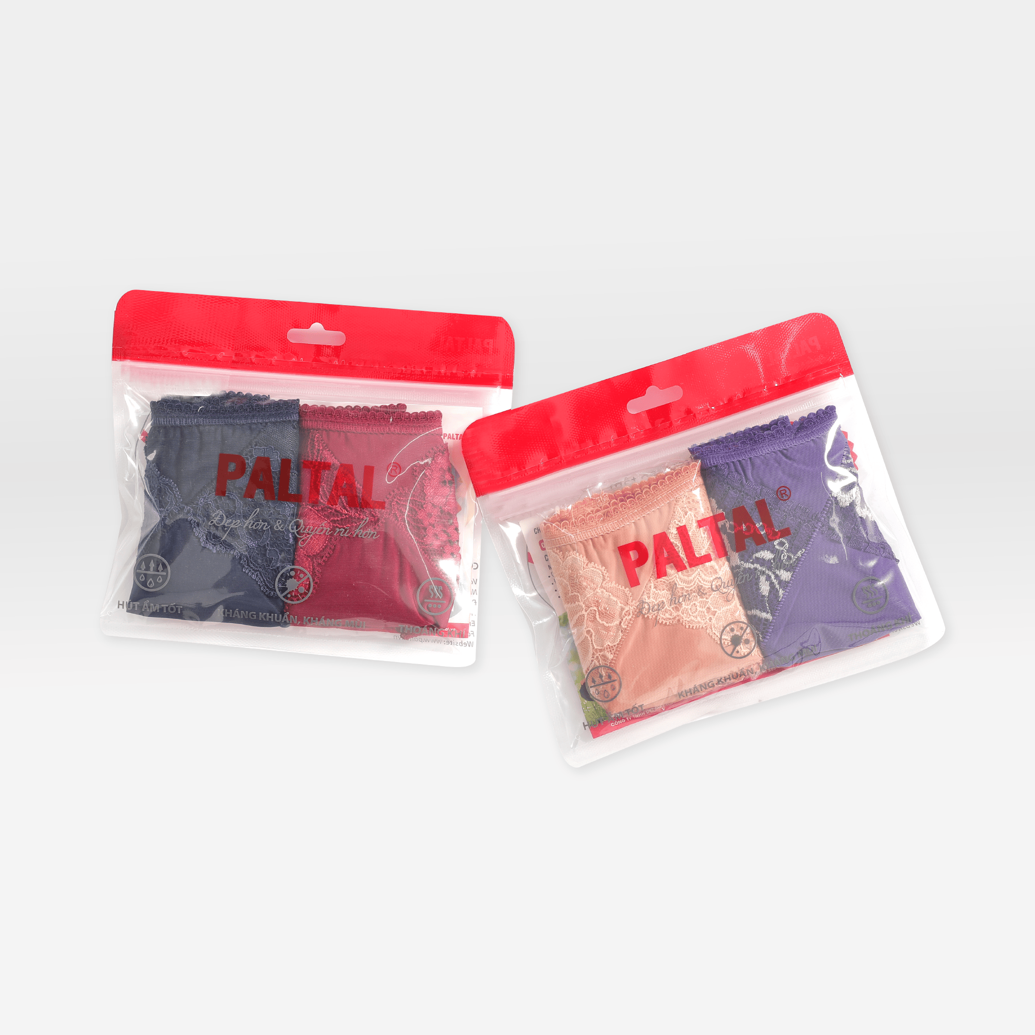 Combo 02 quần lót nữ chất thun lạnh siêu bền 017p 7418