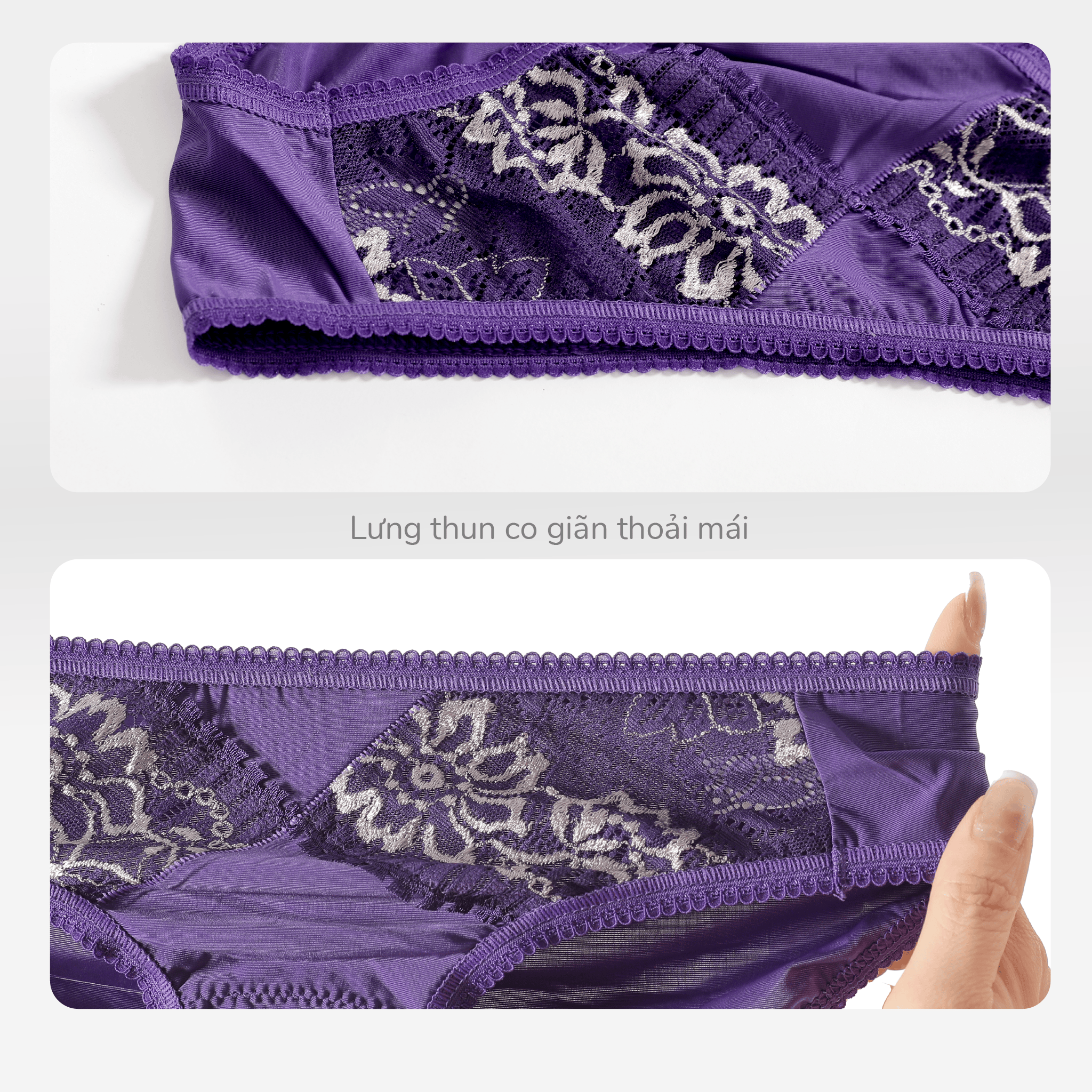 Combo 02 quần lót nữ chất thun lạnh siêu bền 017p 7418