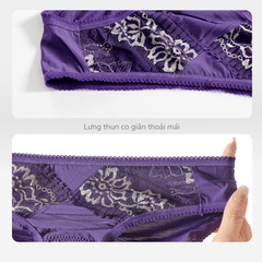 Combo 02 quần lót nữ chất thun lạnh siêu bền 017p 7418