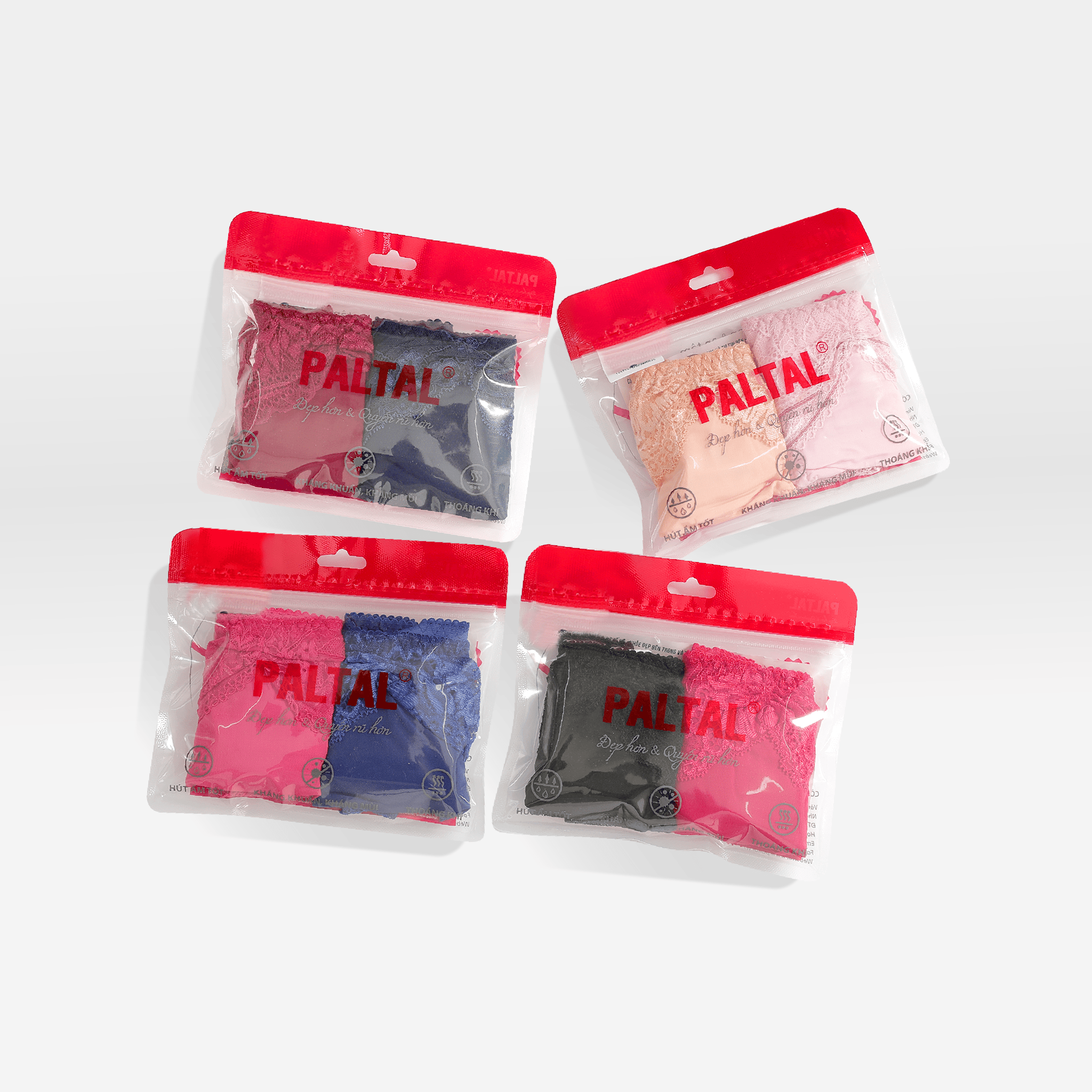 Combo 02 quần lót nữ chất thun lạnh siêu bền 017p 7420