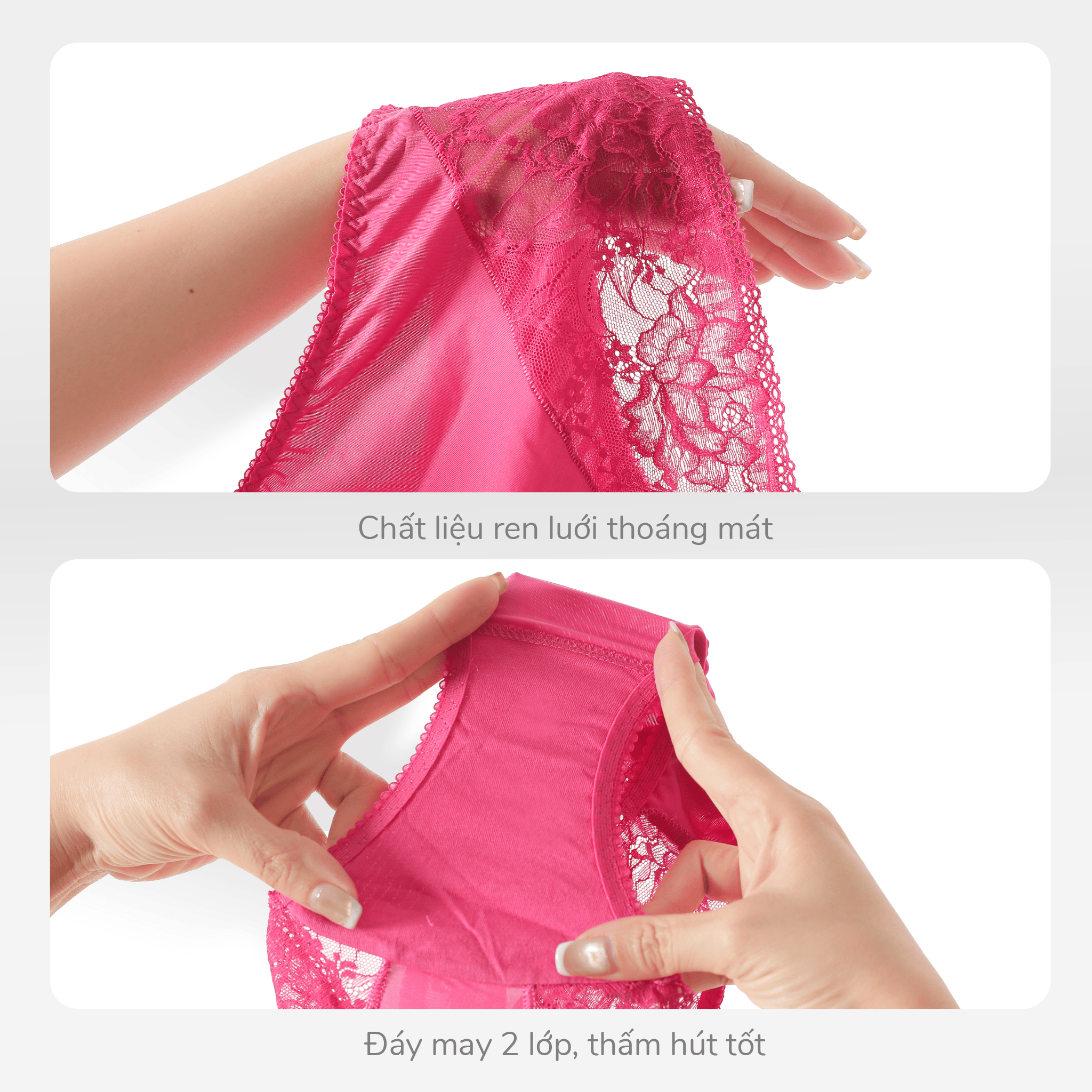 Combo 02 quần lót nữ chất thun lạnh siêu bền 017p 7420