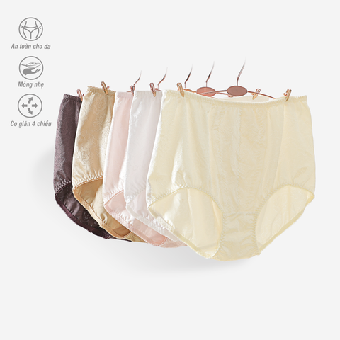 Quần gen nịt bụng nữ Chất liệu ren thun- dệt Jacquard  017p 8664