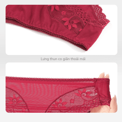 Combo 02 quần lót nữ chất voal lưới 077p 7419