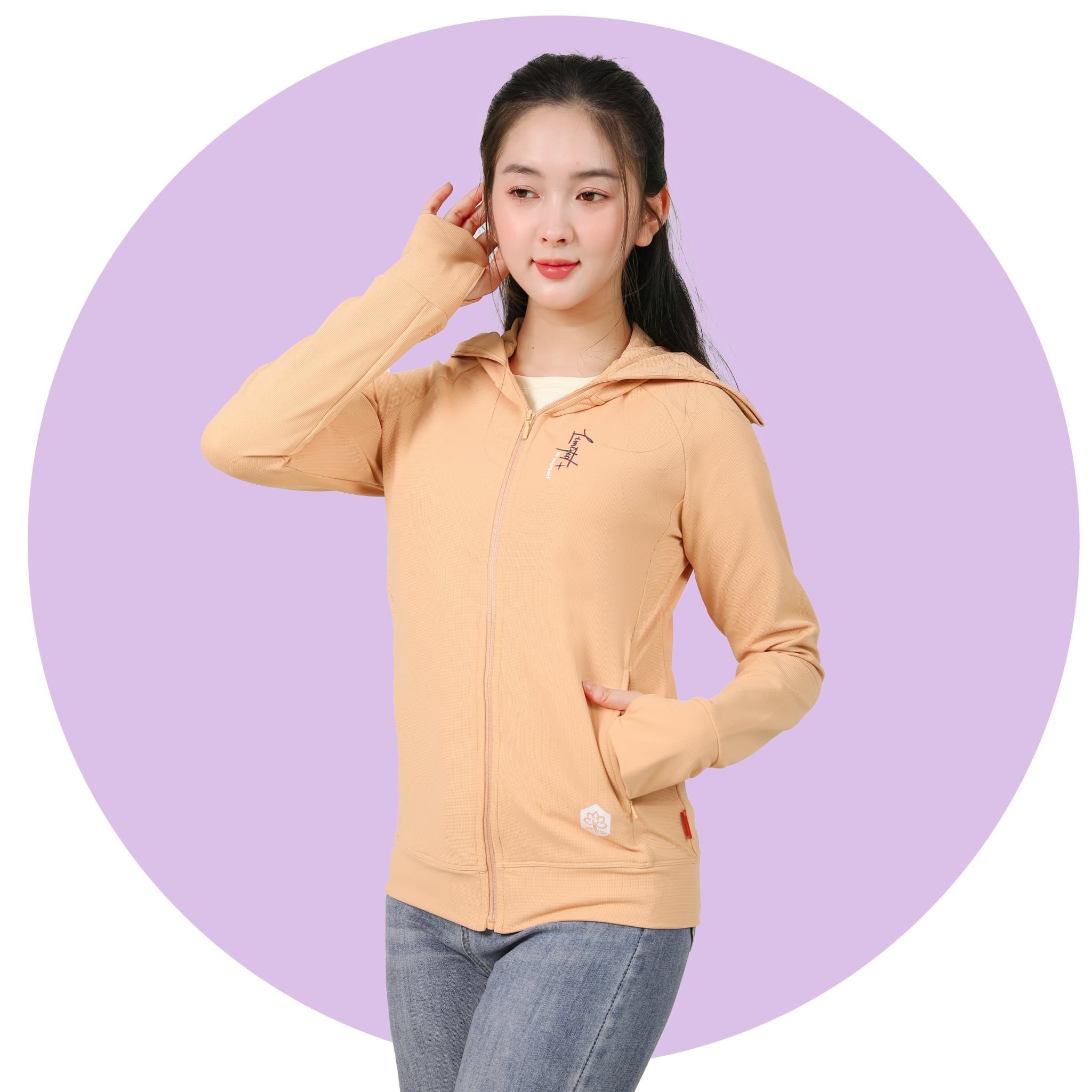 Áo khoác nữ chống nắng, chống UV chất kim cương 611p 1318