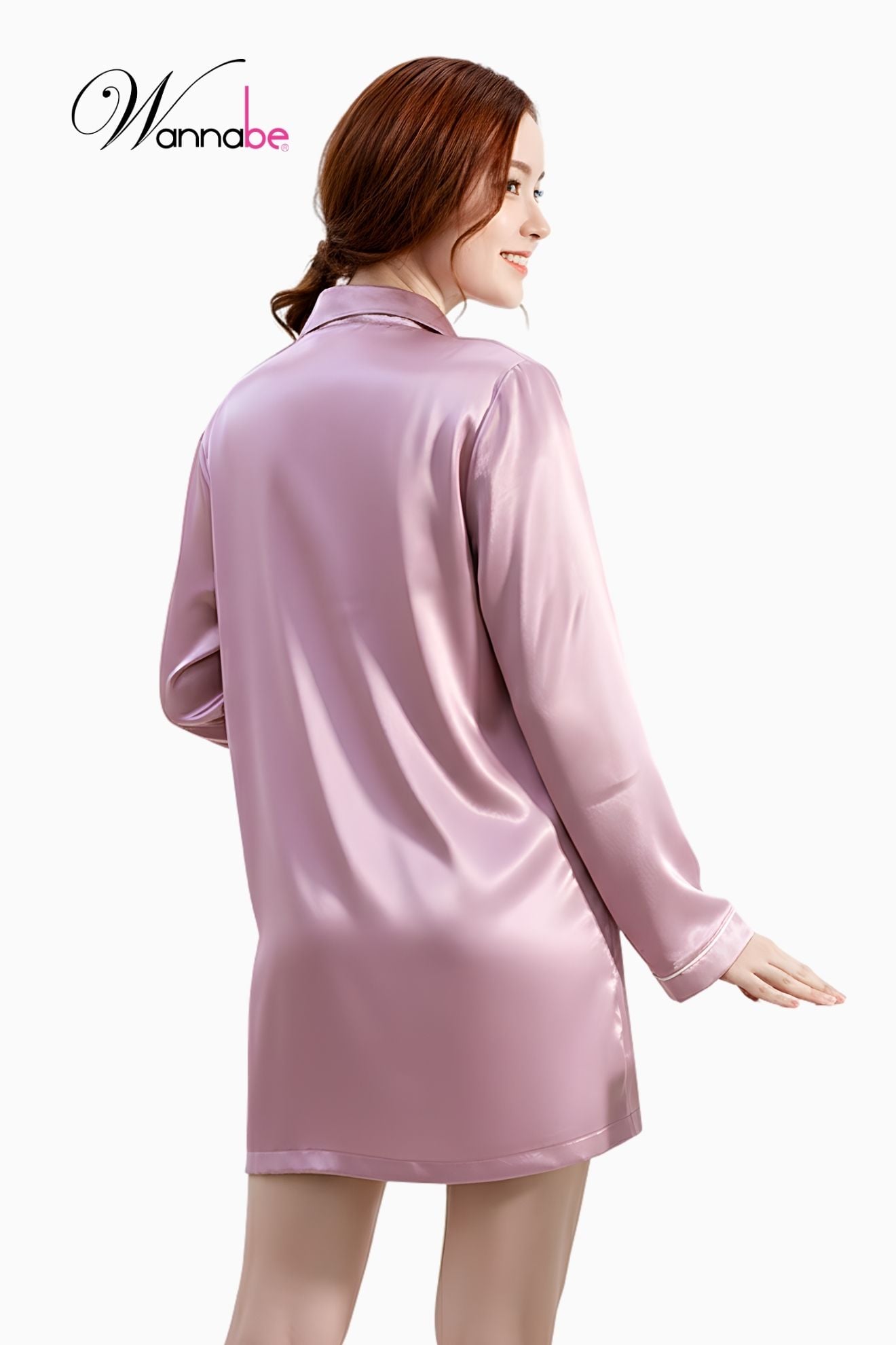 dam ngu so mi lua cao cap wannabe dns44 vay ngu kieu dang pijama rong rai thoai mai tay dai vien gan noi co tui tien loi