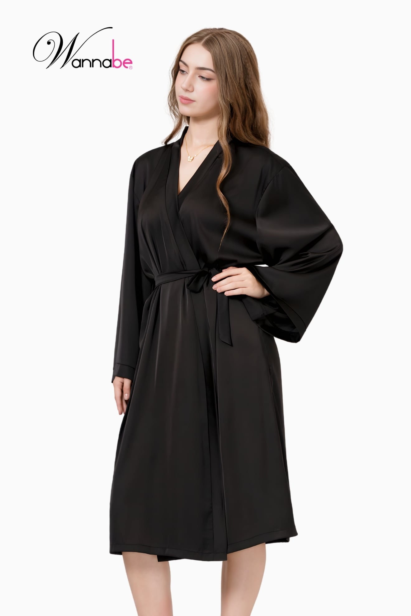 ao choang ngu lua dai dang kimono wannabe freesize bridal robe co dau ao choang phu dau ki