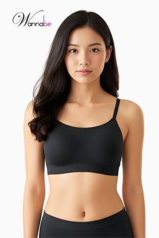 Áo lá nữ sinh WANNABE AL45S áo lót, áo tập thể thao chất su mềm mịn, lót mút đệm ngực thoáng khí rút ra bỏ vào khi cần