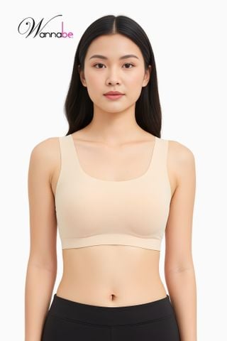 Áo lá nữ sinh Wannabe AL48S kiểu dáng ba lỗ chất su không gọng có mút mềm mại thoải mái