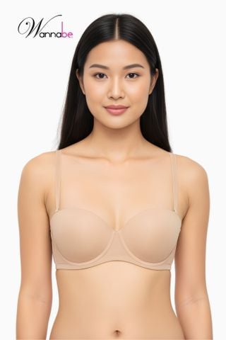 Áo ngực cao cấp mút vừa WANNABE ANT08 áo chíp cúp ngang có gọng ôm gọn giúp nâng đỡ bầu ngực không tuột, không rơi
