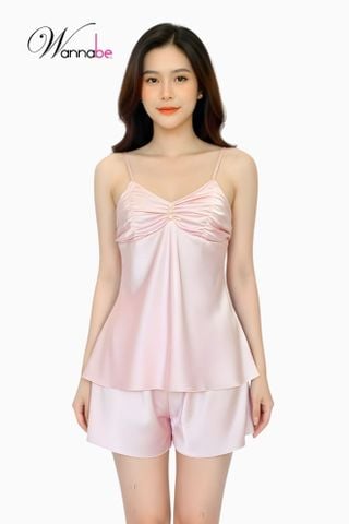 Đồ Bộ Ngủ Nữ Lụa Latin WANNABE Mượt Như Mây, Dịu Nhẹ Như Làn Gió, Chăm Sóc Giấc Ngủ & Làn Da BSL05