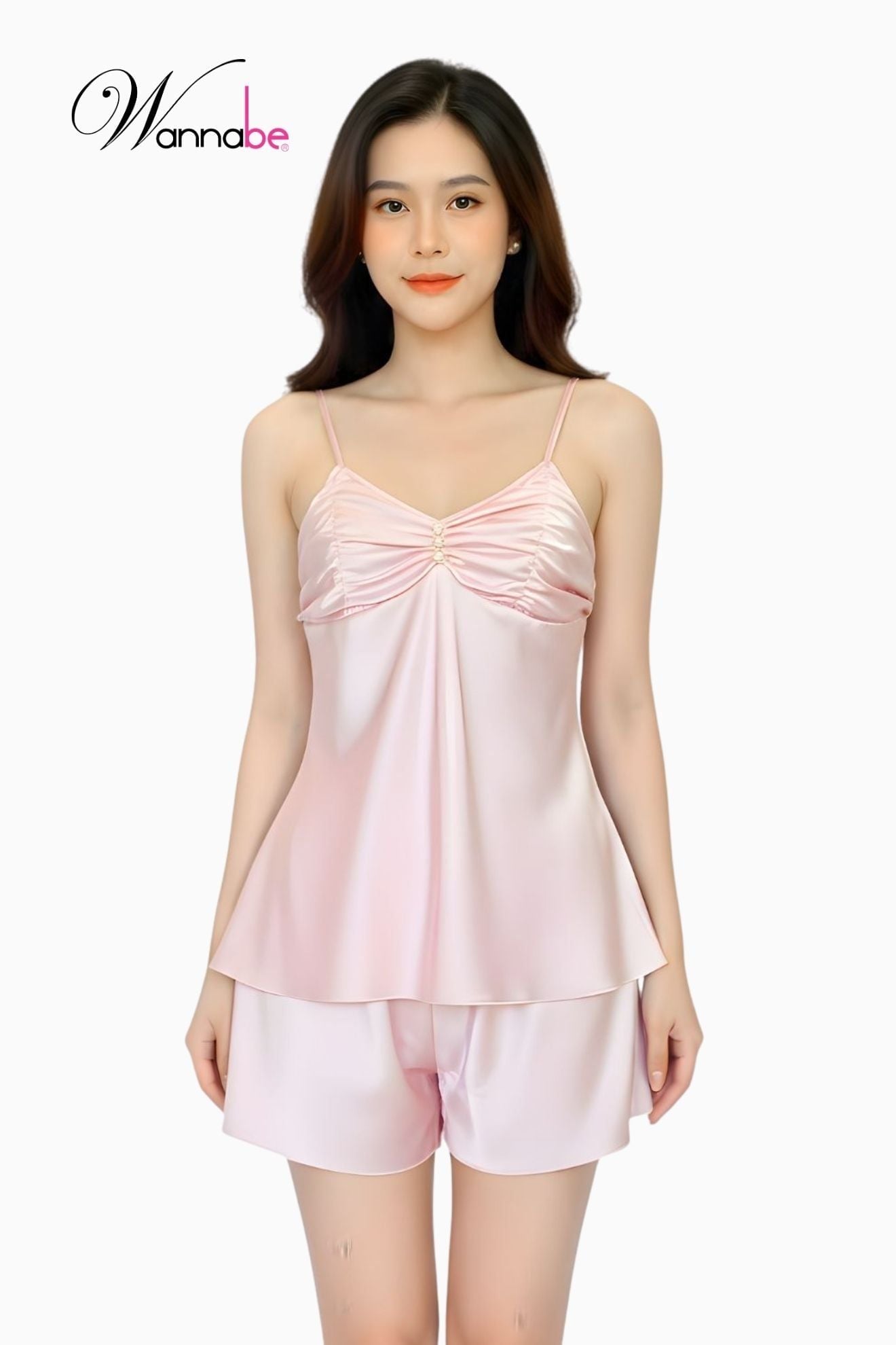  Đồ Bộ Ngủ Nữ Lụa Latin WANNABE Mượt Như Mây, Dịu Nhẹ Như Làn Gió, Chăm Sóc Giấc Ngủ & Làn Da BSL05 