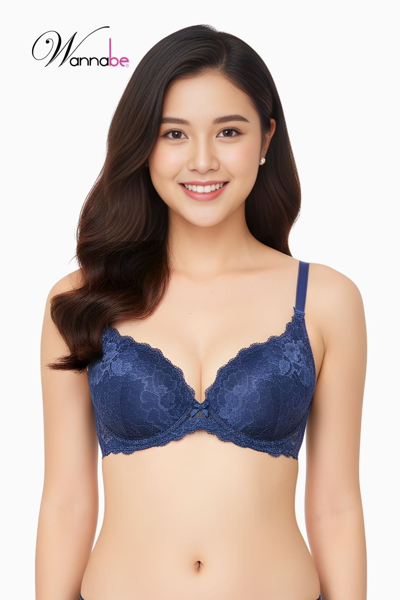  Áo ngực WANNABE ANR19 áo chíp ren mút mỏng không gọng nâng bằng lưới  thoải mái thoáng mát suốt cả ngày 