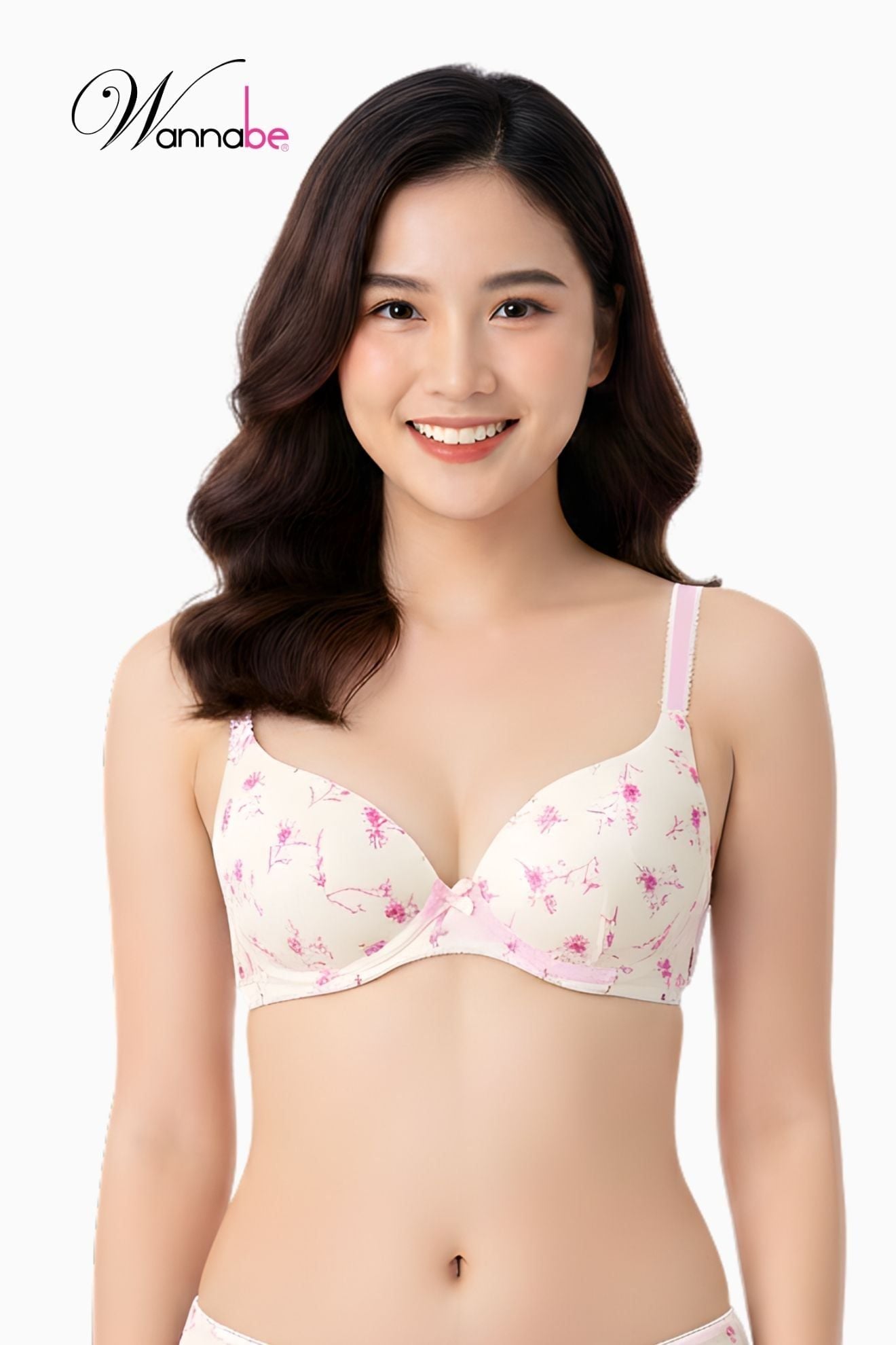  Áo ngực mút mỏng Wannabe ANT01 thun cotton họa tiết xinh xắn 