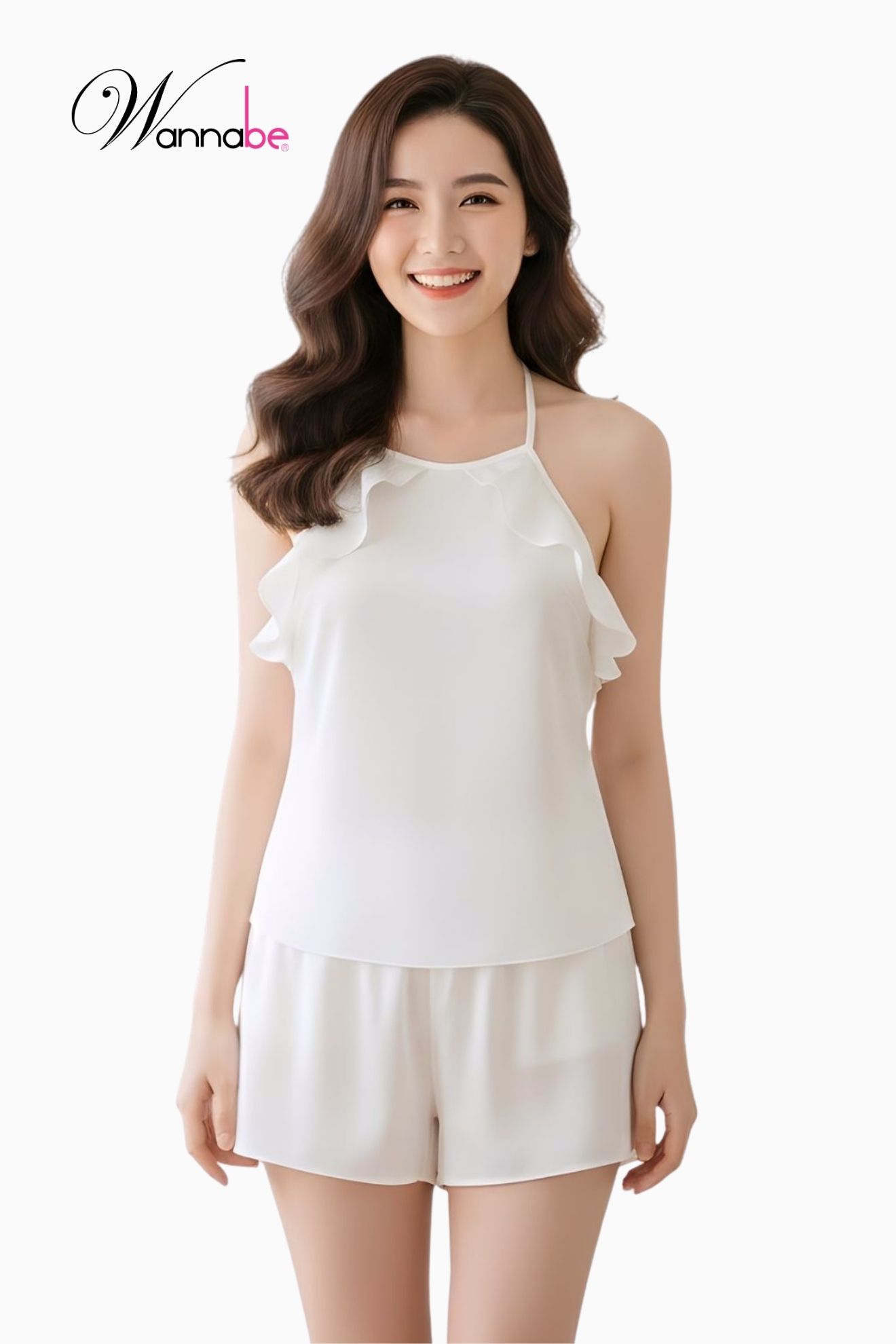 do bo mac nha wannabe bss22 do bo quan sot mac voi ao co yem phoi beo gon song lung ao cut out trang tri day khoe lung