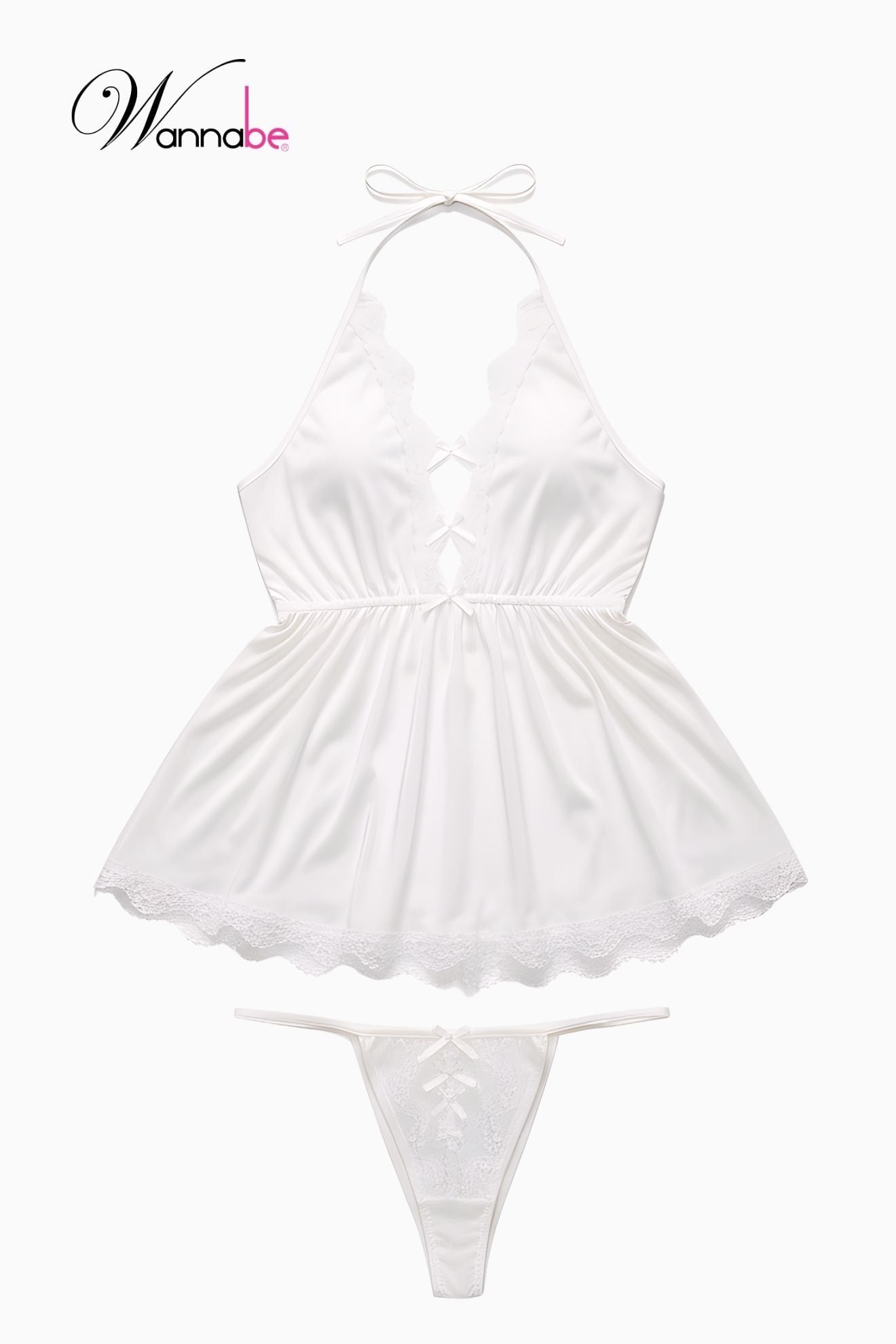  Váy ngủ sexy WANNABE DNC11 đầm ngủ lưới trong suốt xuyên thấu ánh nhìn giúp bạn gái khéo khoe hình thể xinh đẹp 