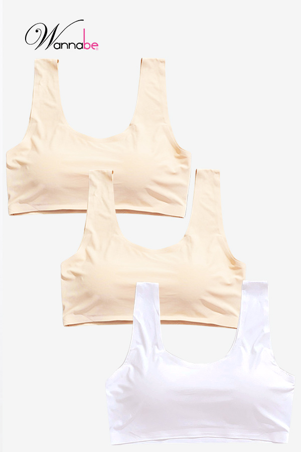 combo 3 ao nguc wannabe ao chip khong gong chat su kieu ba lo khong gong co mut khong han cung al48s