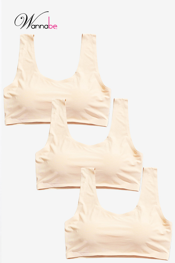 combo 3 ao nguc wannabe ao chip khong gong chat su kieu ba lo khong gong co mut khong han cung al48s