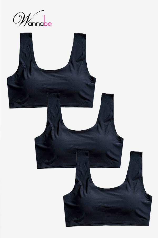 combo 3 ao nguc wannabe ao chip khong gong chat su kieu ba lo khong gong co mut khong han cung al48s