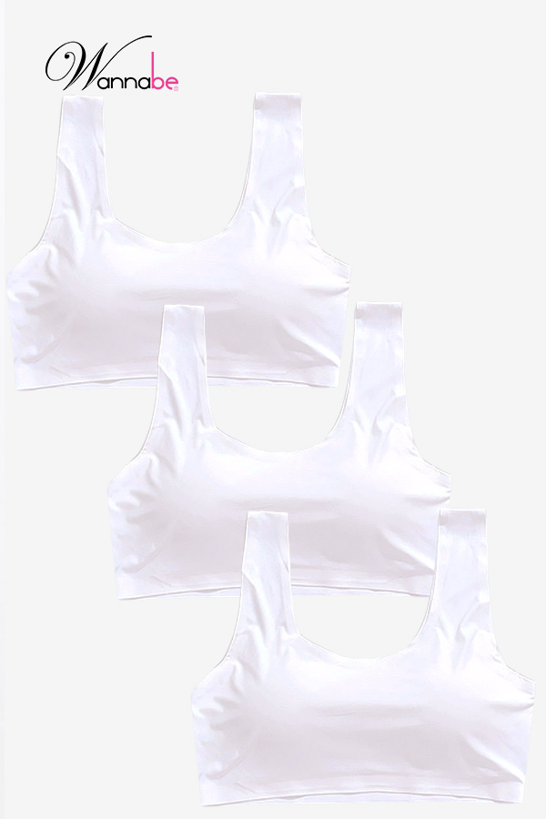 combo 3 ao nguc wannabe ao chip khong gong chat su kieu ba lo khong gong co mut khong han cung al48s