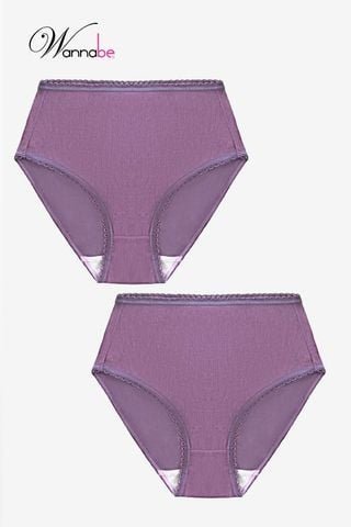 Combo 2 quần gen nhẹ nữ đáy lót lớp cotton lưng cao che bụng gọn vòng 2 ôm eo chuẩn dáng QLL09