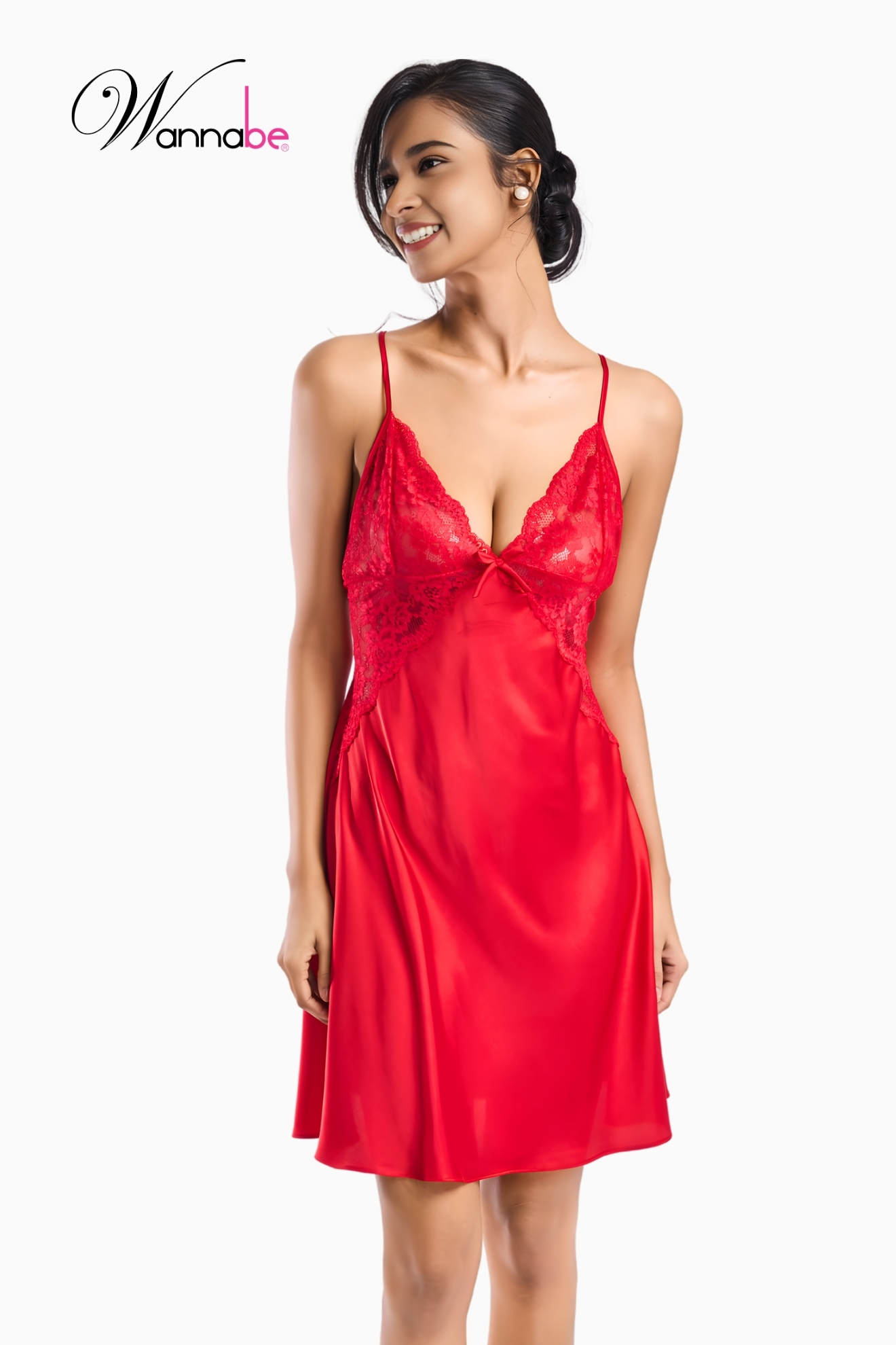 vay ngu lua co dau phoi ren co v sau wannabe dam ngu bridal cao cap cho co dau dem tan hon dnr02