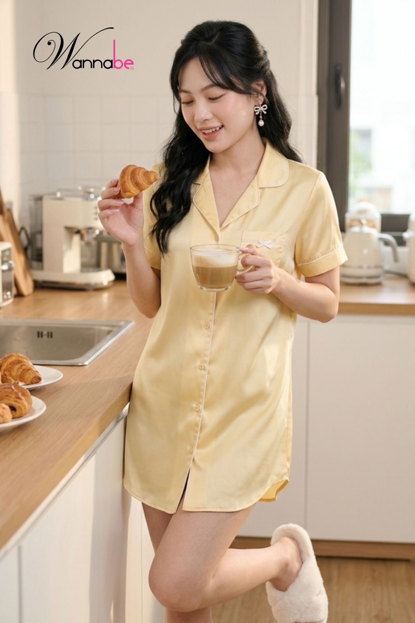 dam ngu dn611 pyjama lua wannabe vay ngu dang suong lich su sang trong thoai mai song mai thoi gian