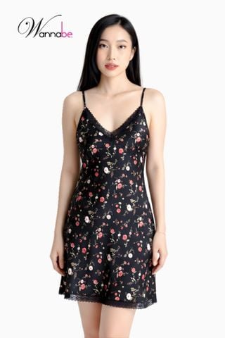 Đồ ngủ nữ Wannabe DNS74 đầm ngủ hai dây xinh xắn trang nhã