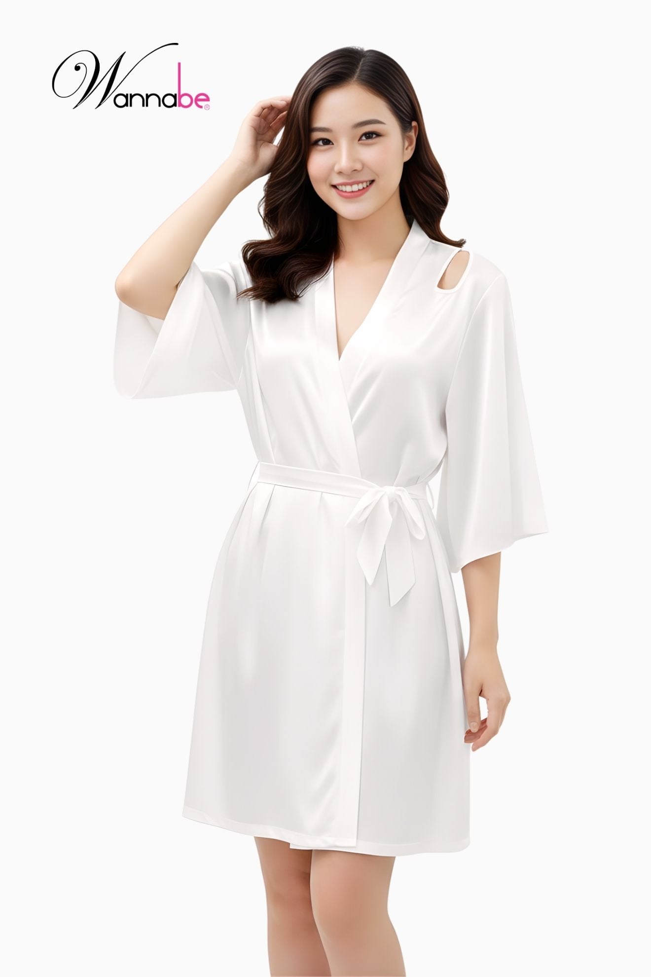 ao choang ngu wannabe kis61 ao khoac ngu dang kimono khoet hinh giot nuoc o vai lung bat mat xinh xan nu tinh