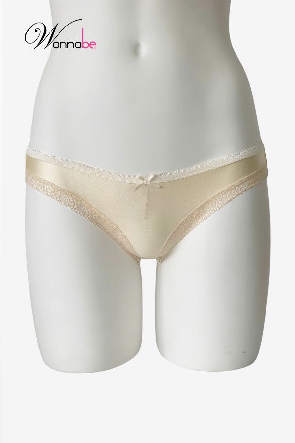  Quần lót nữ WANNABE QLT15 quần chíp thun lạnh phối ren mềm mại 2 ống quần nên không gây hằn, không cấn 