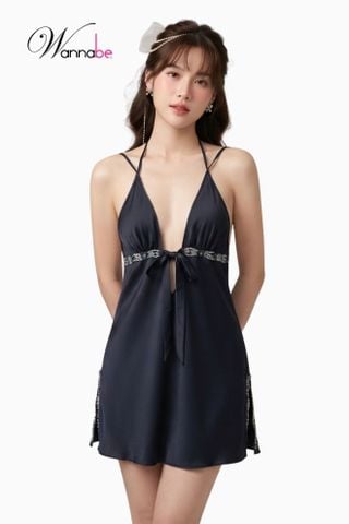 Váy ngủ lụa WANNABE đầm ngủ thông minh mua 1 mặc 7 kiểu, đẹp đến phát nghiện mà còn tiết kiệm DNL10