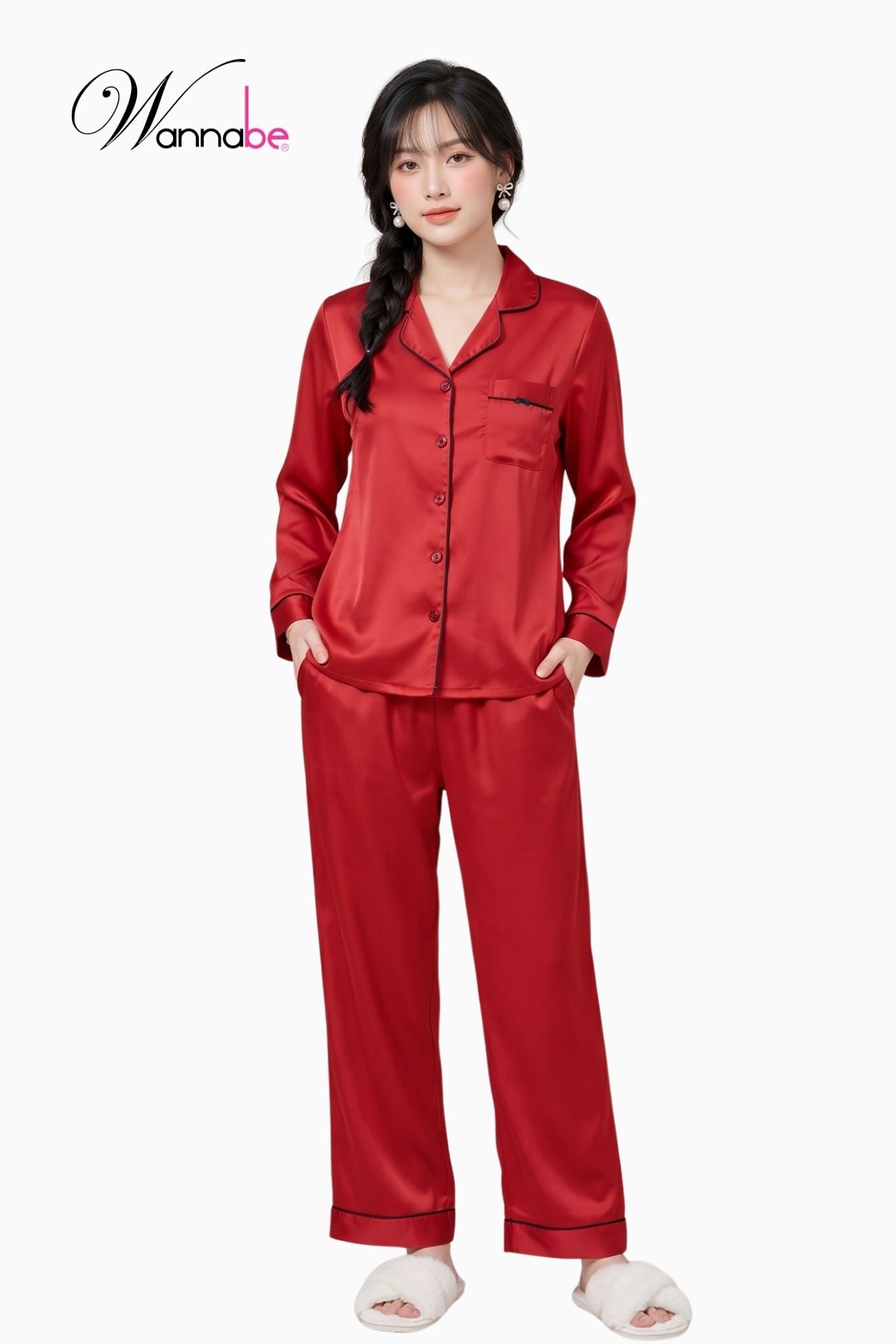 do bo mac nha pijama cao cap wannabe bo dai bd35p tay dai quan dai don gian sang trong wannabe com vn