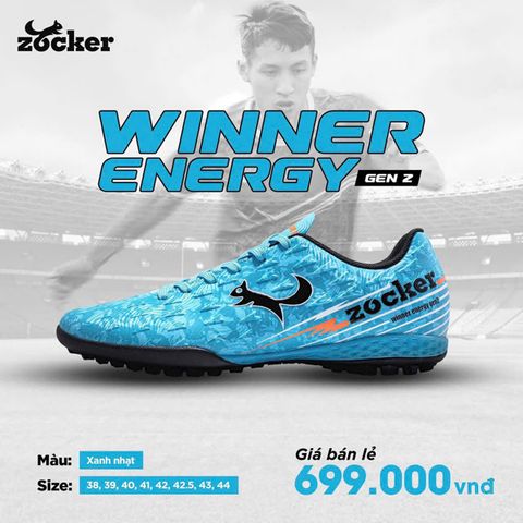 Giày đá bóng cỏ nhân tạo Zocker Winner Energy Gen II - Sky Blue SNS-010-SB