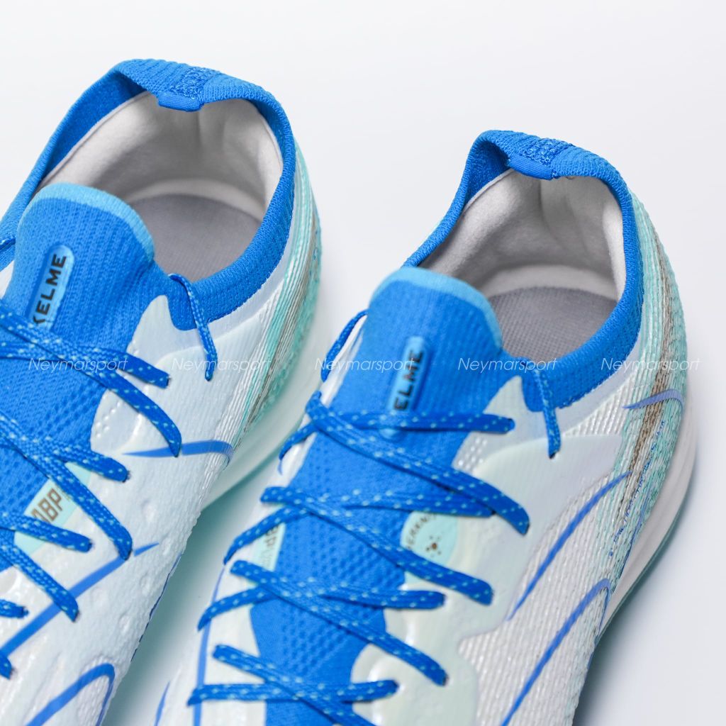 Giày đá bóng cỏ nhân tạo Kelme FLASH 6.0.4 TF - White/Blue 8621ZX1406-162