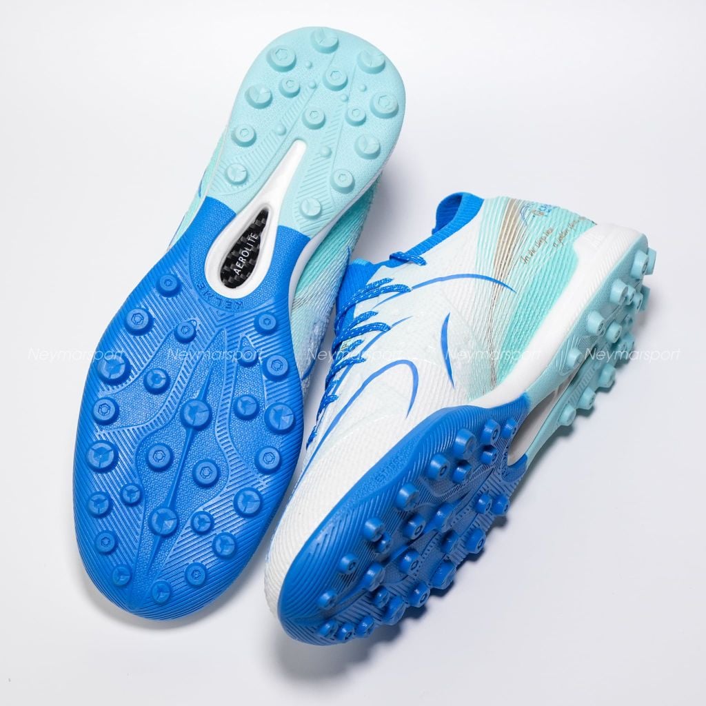 Giày đá bóng cỏ nhân tạo Kelme FLASH 6.0.4 TF - White/Blue 8621ZX1406-162