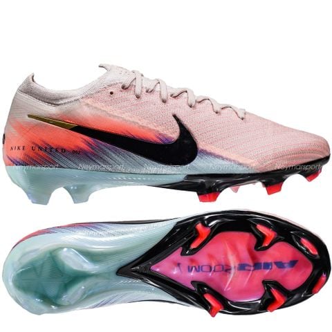 Giày đá bóng cỏ tự nhiên Nike Air Zoom Mercurial Vapor 16 Elite FG United - Silt Red/Racer Blue IB2473-600