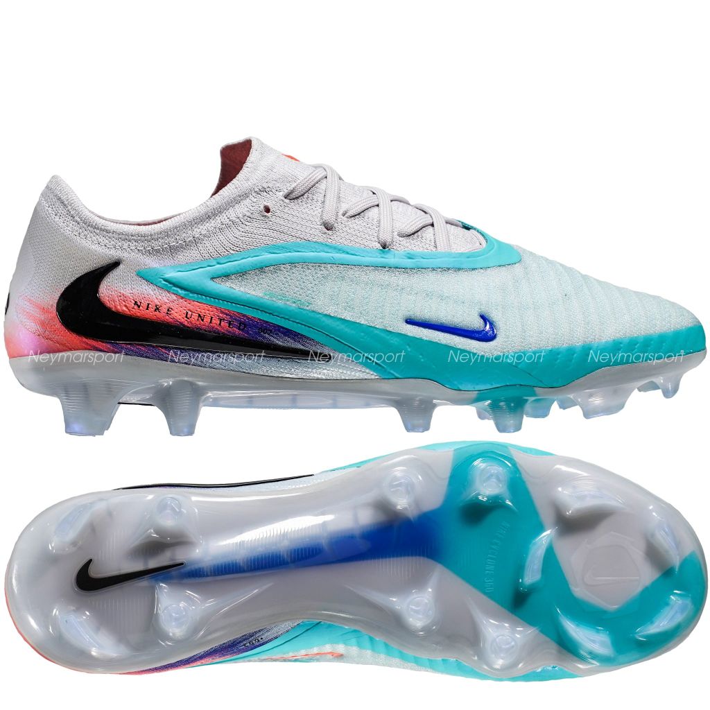 Giày đá bóng cỏ tự nhiên Nike Phantom 6 Elite Low Cut FG United - Pistachio Frost/Hyper Orange IM9604-300