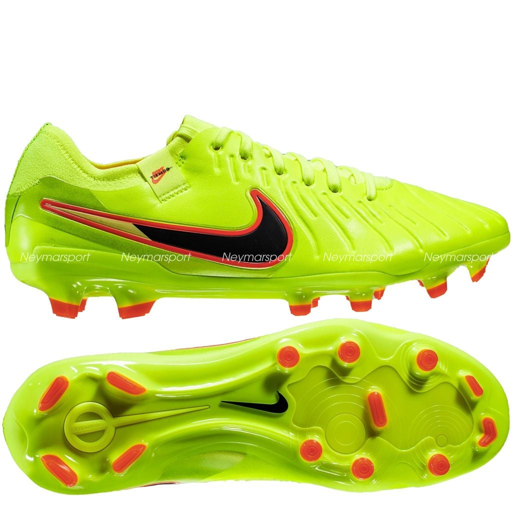 Giày đá bóng cỏ tự nhiên Nike Tiempo Legend 10 Pro FG Max Voltage - Volt/Black DV4333-701