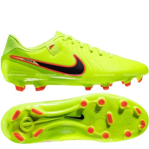 Giày đá bóng cỏ tự nhiên Nike Tiempo Legend 10 Academy MG Max Voltage - Volt/Black DV4337-701