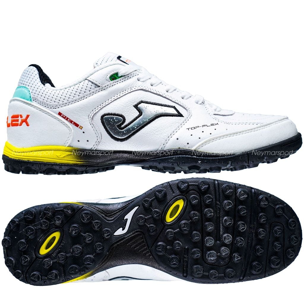 Giày đá bóng Cỏ nhân tạo Joma Top Flex 2602 - White/Black TOPS2602TF