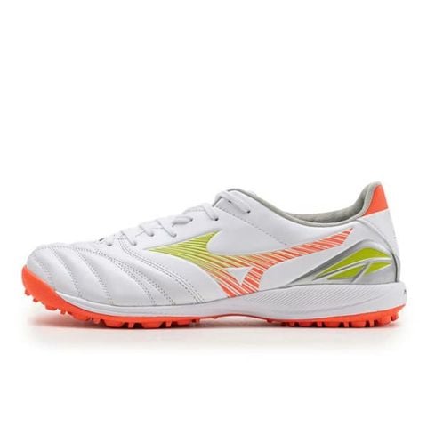 Giày đá bóng cỏ nhân tạo Mizuno Morelia Neo V Pro TF Prism White - White/Evening Primrose/Lava Orange P1GD268454