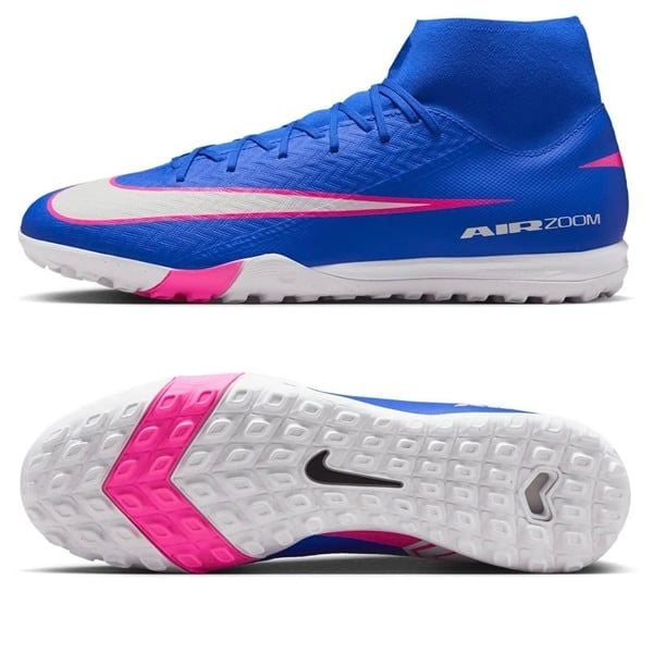 Giày đá bóng cỏ nhân tạo Nike Air Zoom Mercurial Superfly 10 Academy TF Attack - Racer Blue/White FQ8331-446