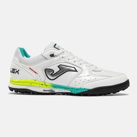 Giày đá bóng cỏ nhân tạo Joma Top Flex Rebound 2602 TF - White/Yellow/Mint TORW2602TF